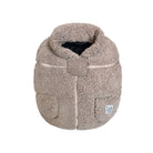 Beige sherpa-lined product on a white background