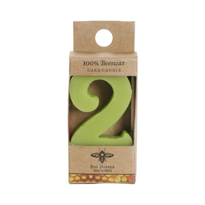 Birthday Number Cake Candle by Big Dipper Wax Works