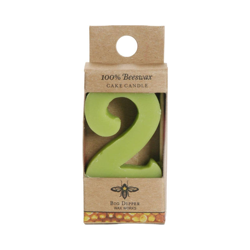 Birthday Number Cake Candle by Big Dipper Wax Works