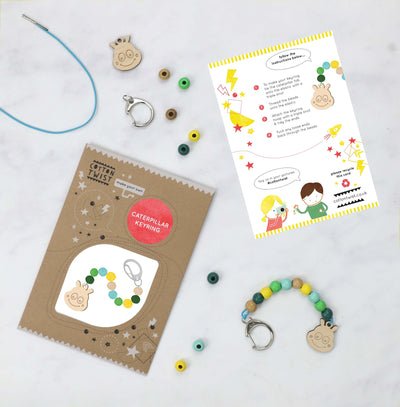 Make Your Own Caterpillar Keyring Kit by Cotton Twist