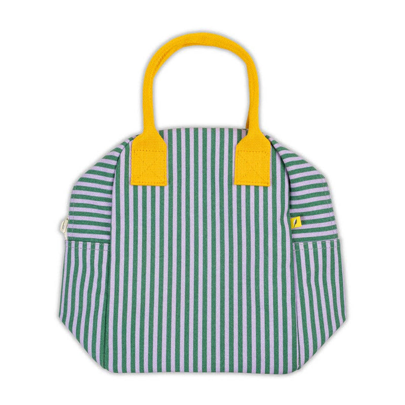 Zipper Lunch Bag - Candy Stripe Grass by Fluf