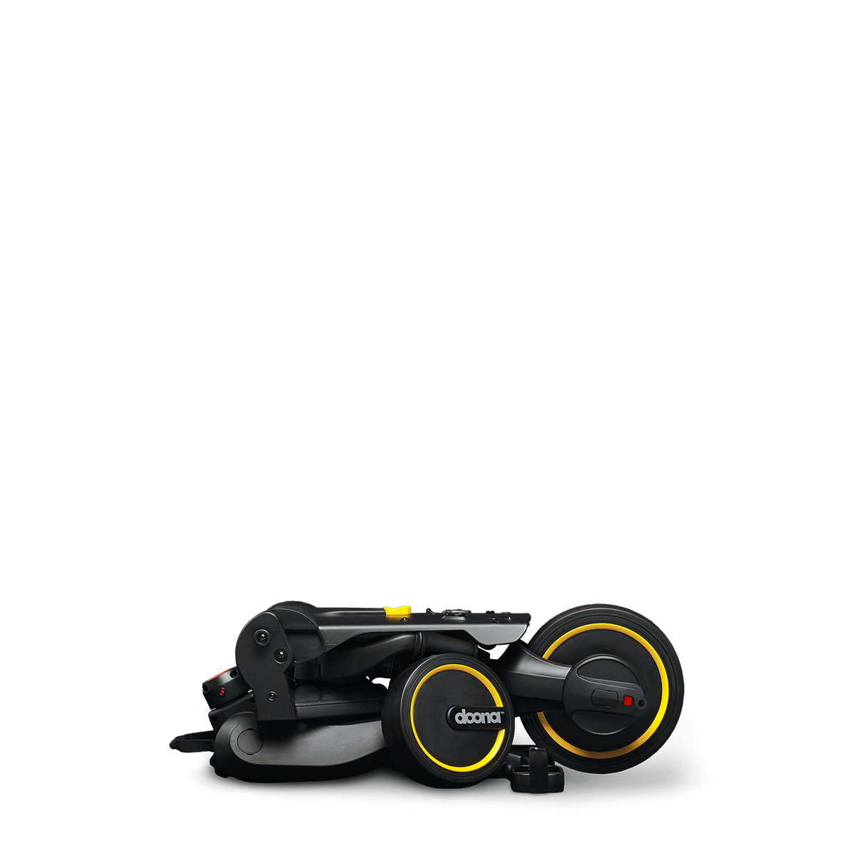 Foldable scooter with 'doona' branding on a white background
