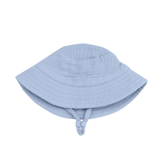 Muslin Bucket Hat - Dusty Blue by Angel Dear - FINAL SALE
