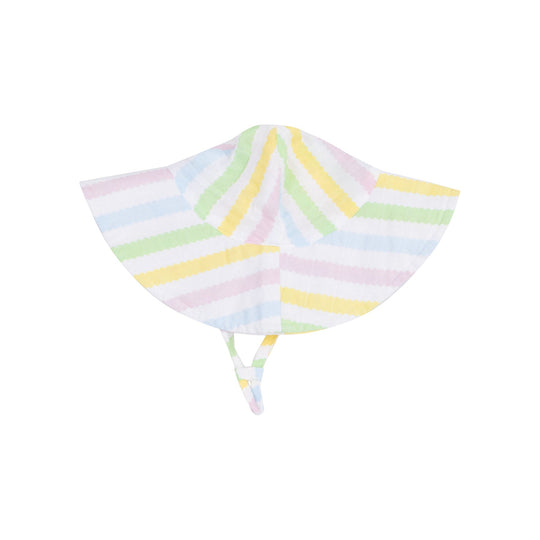 Muslin Wide Brim Sunhat - Ric Rac Stripe by Angel Dear - FINAL SALE