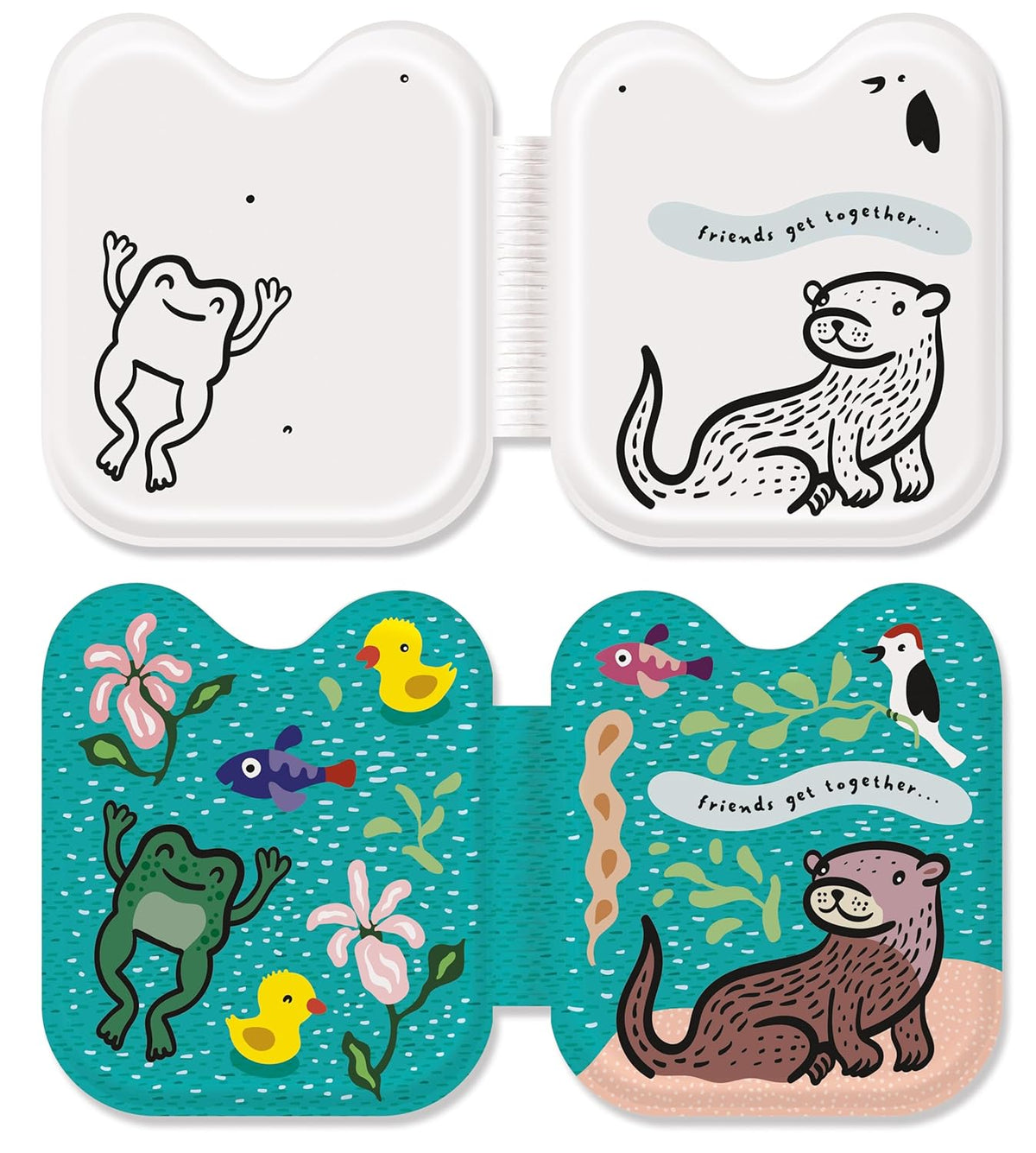 Set of three small boards with animal illustrations on a white background