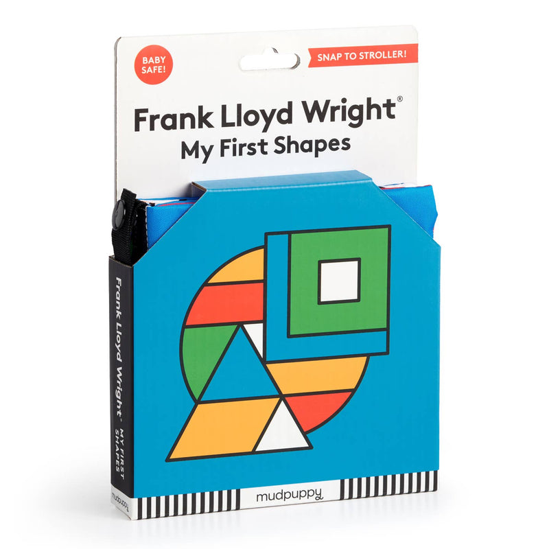 Frank Lloyd Wright My First Shapes Crinkle Fabric Stroller Book by Mudpuppy