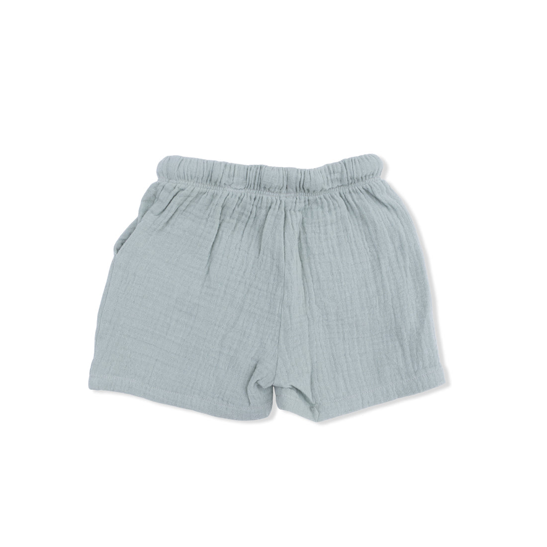Light blue shorts on a white background