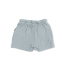Light blue shorts on a white background