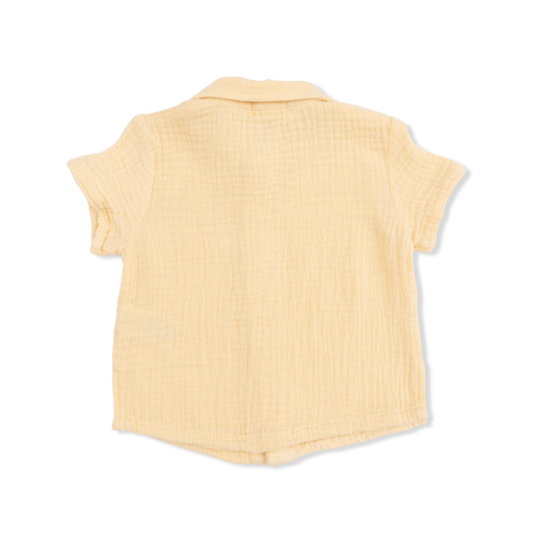 Yellow sleeveless shirt on a white background