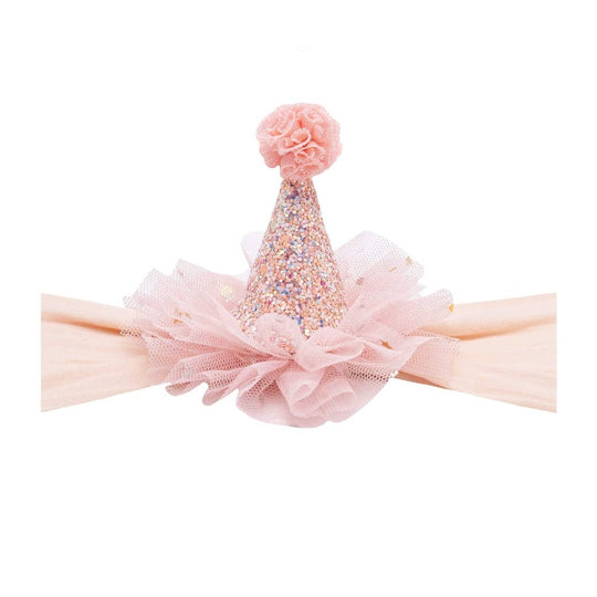 Party Hat Headband - Petal Pink by Baby Bling