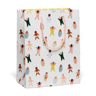 Gift bag with baby illustrations on a white background
