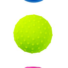 Green textured ball on a white background