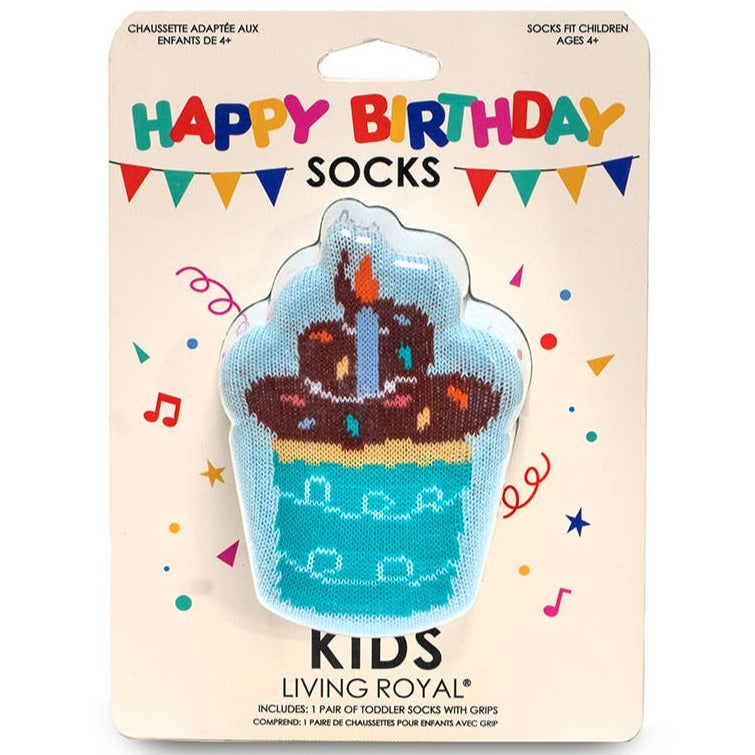 Cupcake Birthday Kids Crew Socks by Living Royal