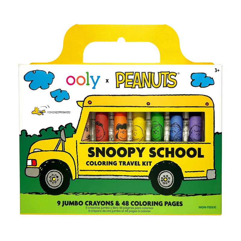Peanuts Snoopy School Coloring Travel Kit by OOLY