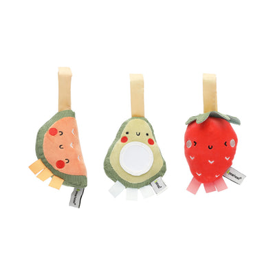 Stroller Toy Set of 3 - Fruit by Pearhead