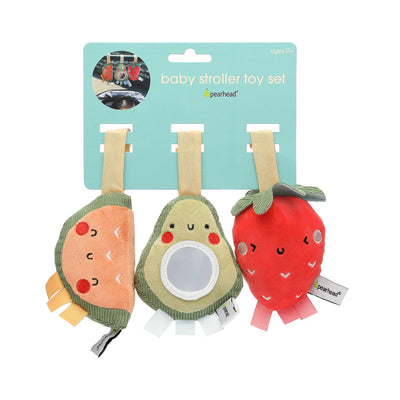Stroller Toy Set of 3 - Fruit by Pearhead