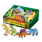 Box of Dinosaur Squishimals toys with various colorful dinosaur figures on a white background