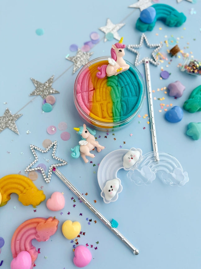 Unicorn Sensory Play Dough Kit by Earth Grown KidDoughs