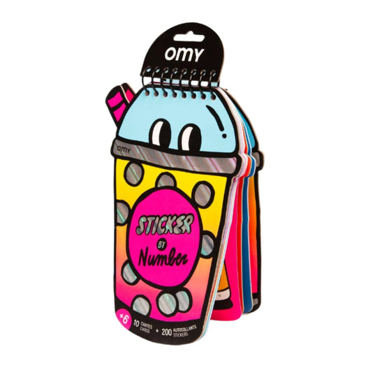Sticker By Number Book - Bubble Tea by OMY