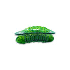 Green hair clip on a white background