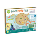 Box of 'Snack Party Pals' game by MindWare with colorful graphics and text.