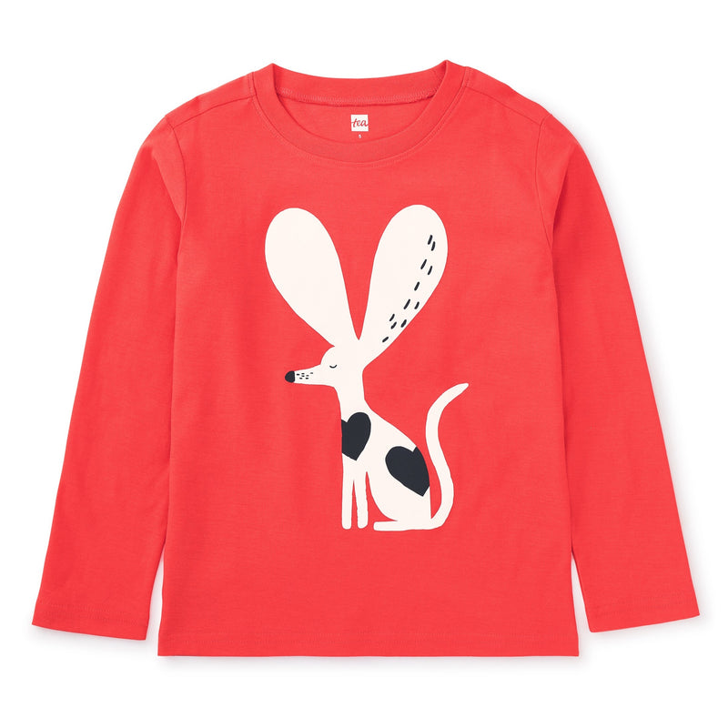 Puppy Love Graphic Tee - Scarlet by Tea Collection FINAL SALE