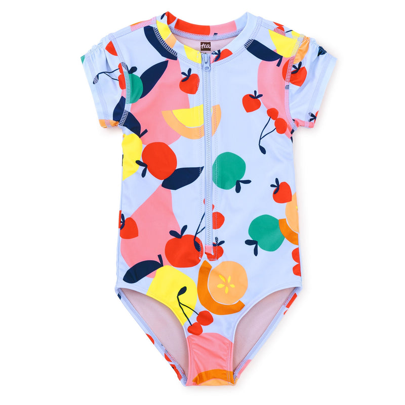 Rash Guard One-Piece Swimsuit - Bold Fruit by Tea Collection