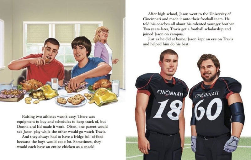 The Kelce Brothers: A Little Golden Book Biography - Hardcover