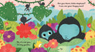 Illustration of a gorilla and elephant in a colorful jungle scene with text.
