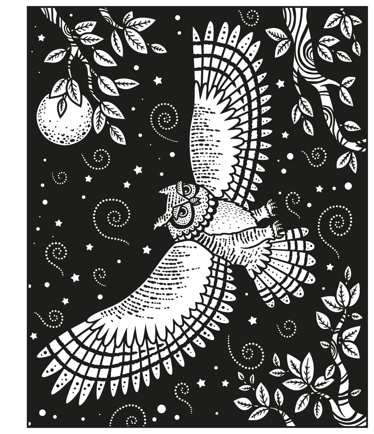 Illustration from the Woodland Magic Painting Book published by Usborne, illustrated by Federica Iossa.