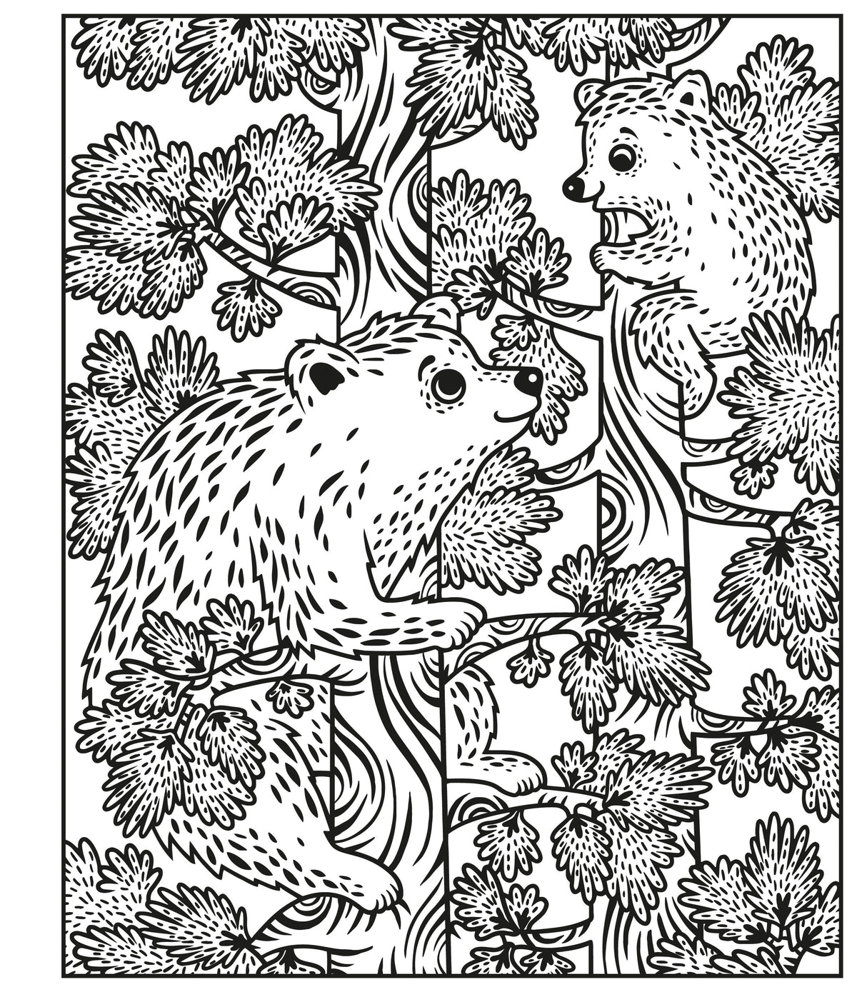 Illustration from the Woodland Magic Painting Book published by Usborne, illustrated by Federica Iossa.