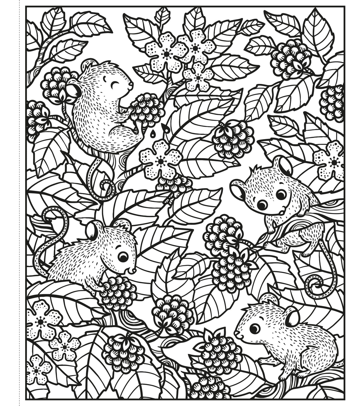 Illustration from the Woodland Magic Painting Book published by Usborne, illustrated by Federica Iossa.
