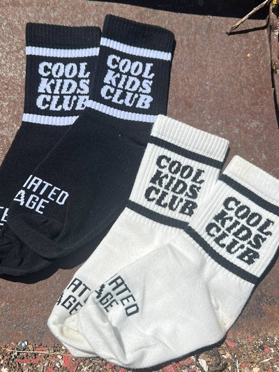 Cool Kids Club Socks - Black by Disohrted Vintage