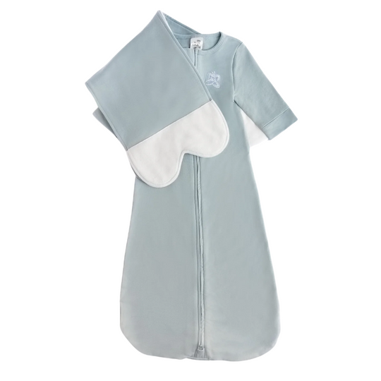 Dream Sky Blue Swaddle - Medium/Large (12-17 Lbs) by The Butterfly Swaddle