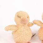 Small plush toy with a plain background