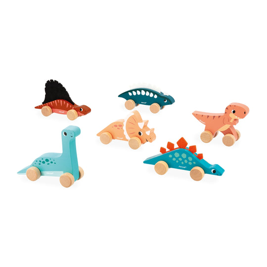 Push-Along Dinos (1 Unit Assorted) by Janod
