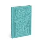 A turquoise blue hardcover book or notebook titled 'Muttering Bree' with embossed decorative border and script lettering on the cover, shown on a clean white background.