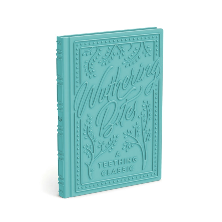 A turquoise blue hardcover book or notebook titled 'Muttering Bree' with embossed decorative border and script lettering on the cover, shown on a clean white background.