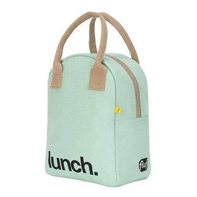 Zipper Lunch Bag - 'Lunch' in Mint by Fluf