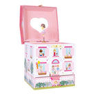 Decorative jewelry box with a ballerina design on a white background