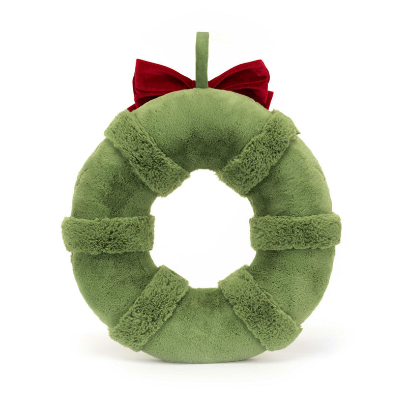 Amuseable Decorated Christmas Wreath - 17x14.5 Inch by Jellycat