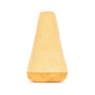 Yellow cone-shaped object on a white background