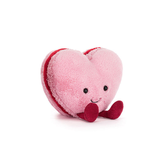 Amuseables Colette Heart Macaron - Pink by Jellycat