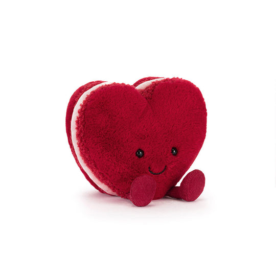 Amuseables Arlette Heart Macaron - Red by Jellycat