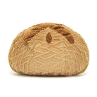 Textured brown ball on a white background