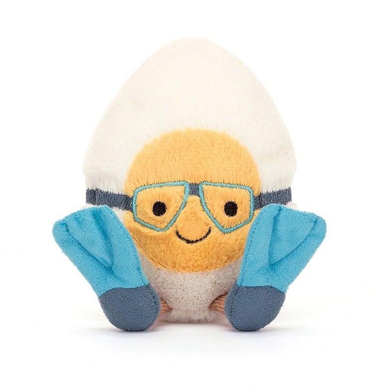 Amuseable Boiled Egg Scuba - 6 Inch by Jellycat