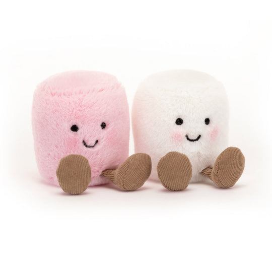Amuseables Pink and White Marshmallows -by Jellycat