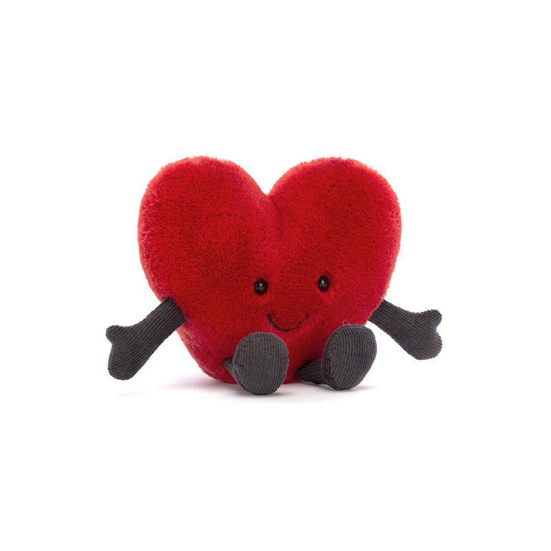 Amuseable Red Heart - Small 4 Inch by Jellycat