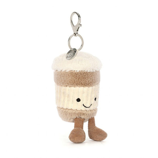 Amuseables Coffee-To-Go Bag Charm by Jellycat