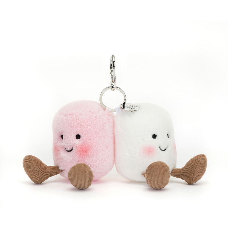 Amuseables Pair of Marshmallows Bag Charm by Jellycat